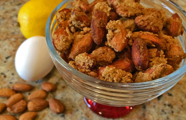 Toasted Almonds with coconut oil, lemon, and graham cracker crust.